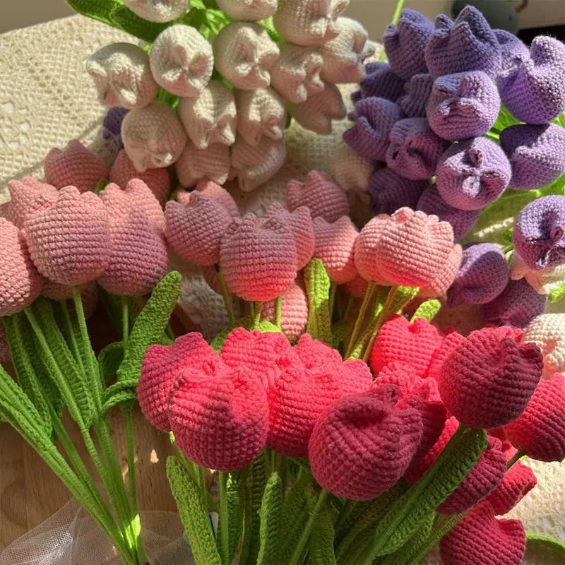 Tulipe en crochet – Pièce unique