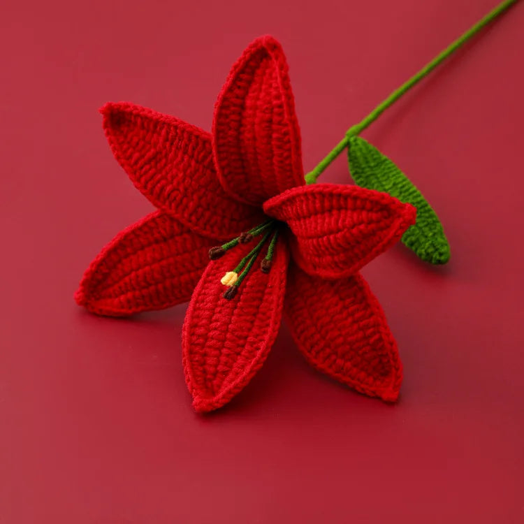 Lys en crochet – Pièce unique faite main