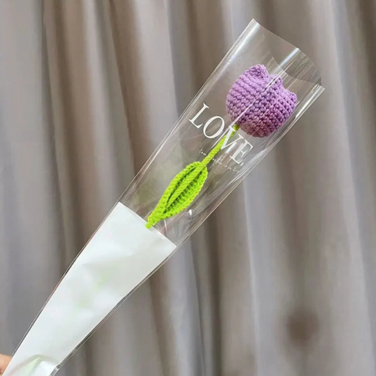 Tulipe en crochet – Pièce unique