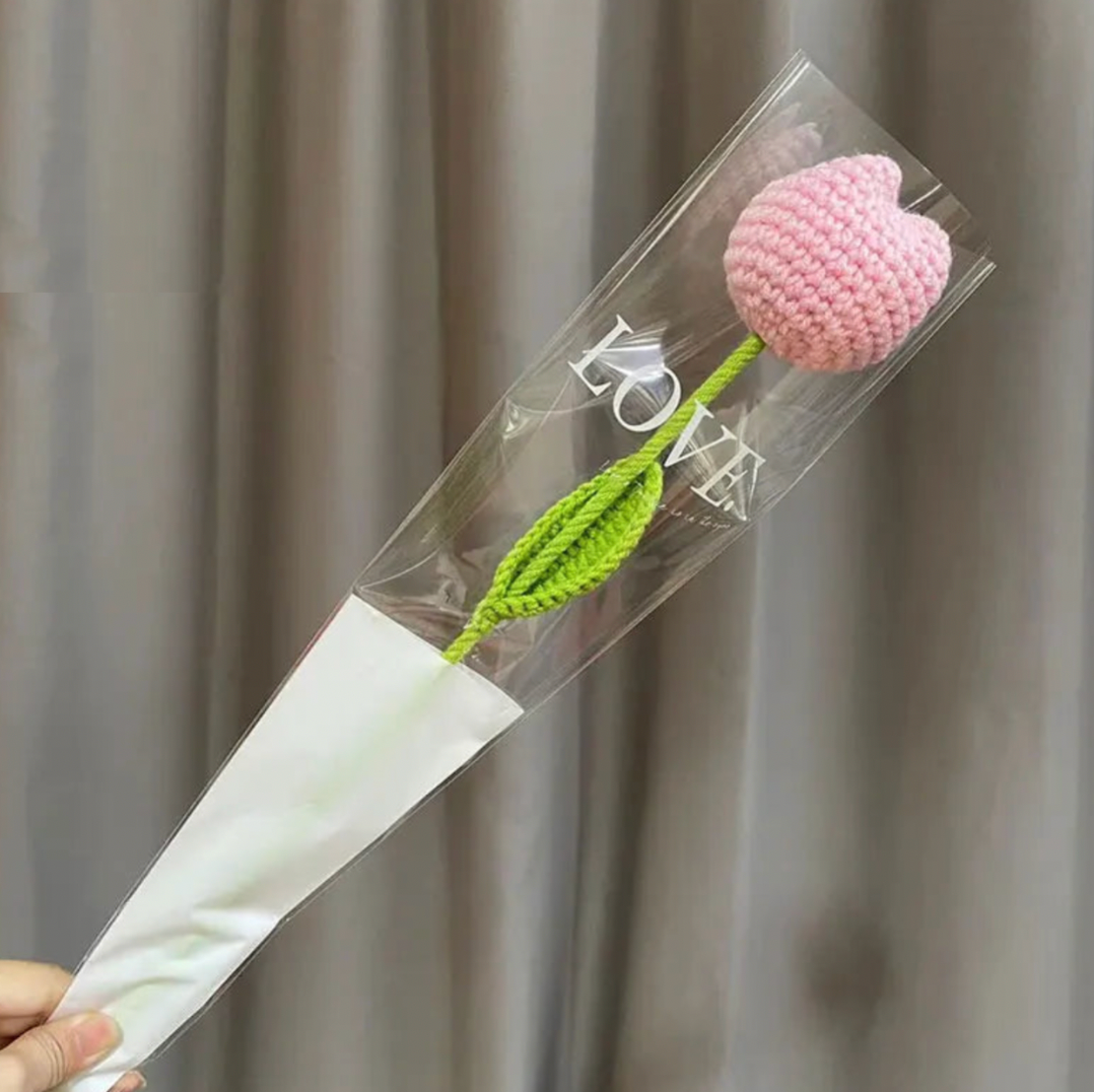 Tulipe en crochet – Pièce unique