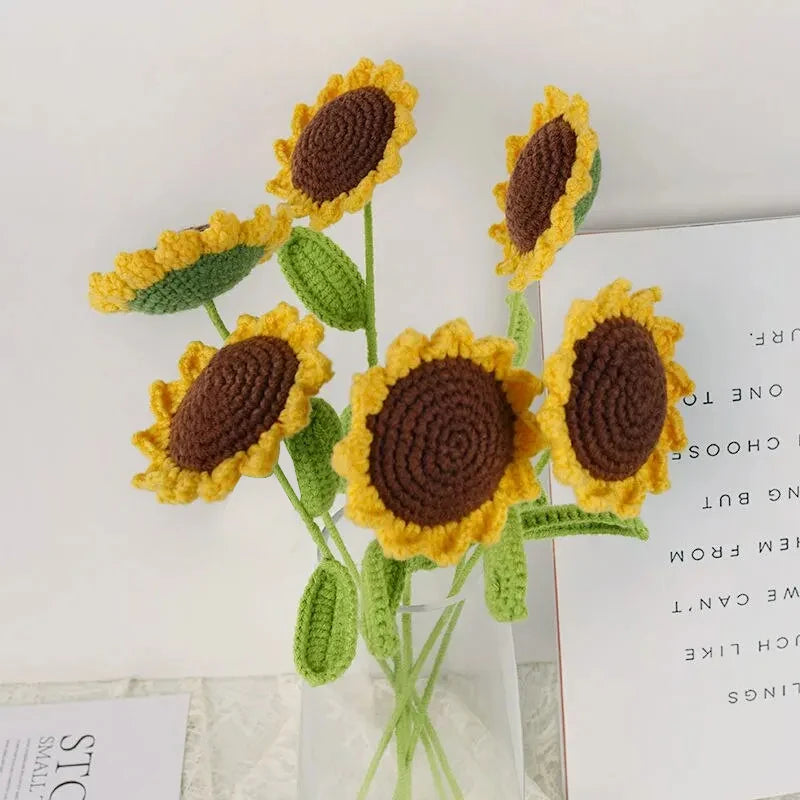 Tournesol en crochet – Lot de 3 pièces