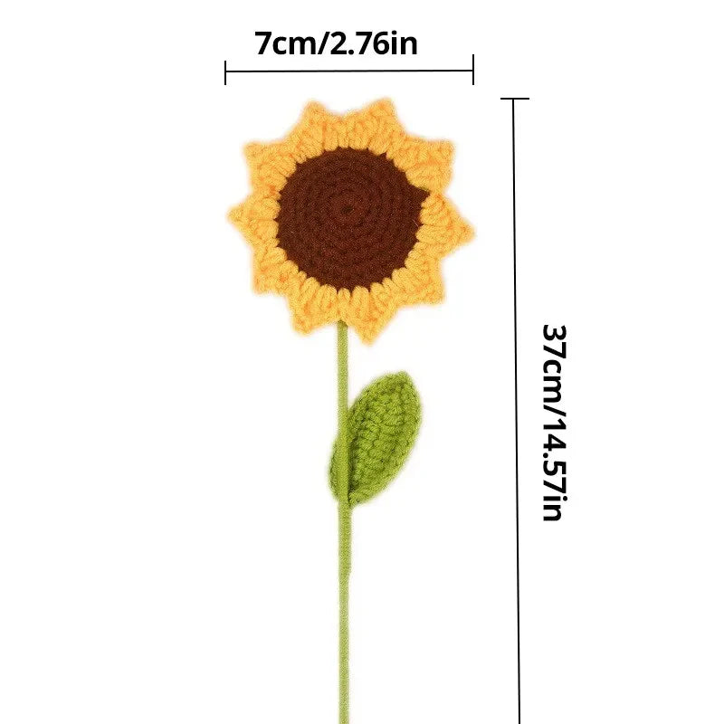 Tournesol en crochet – Lot de 3 pièces