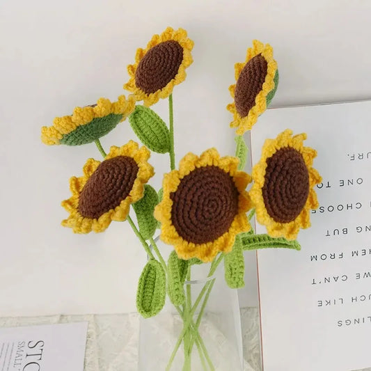 Tournesol en crochet – Lot de 3 pièces